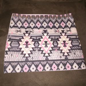 Material Girl banded mini skirt